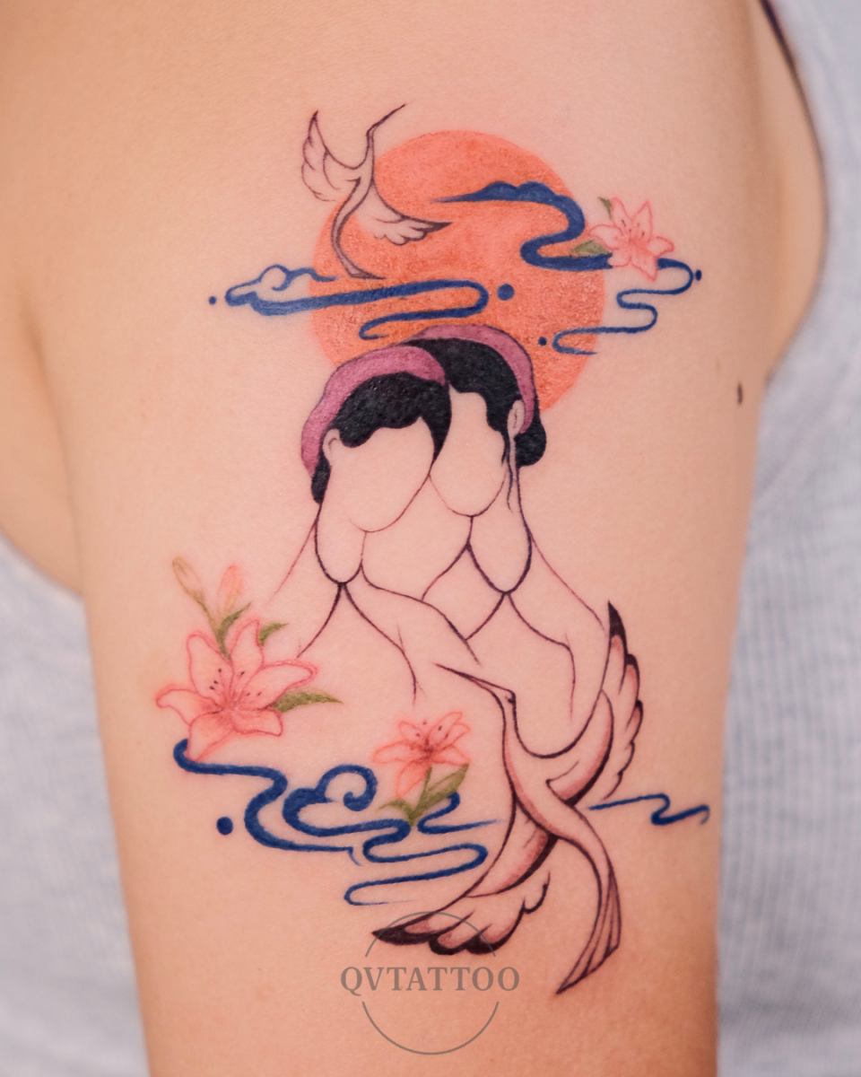 Vietnamese dragon tattoo at Tattoo Studio District 3 – strength and protection